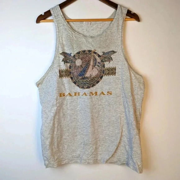 Vintage 80's Bahama Tank Top - Large - Picture 1 of 5